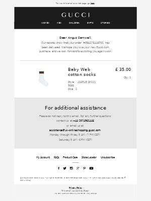 how to cancel gucci order
